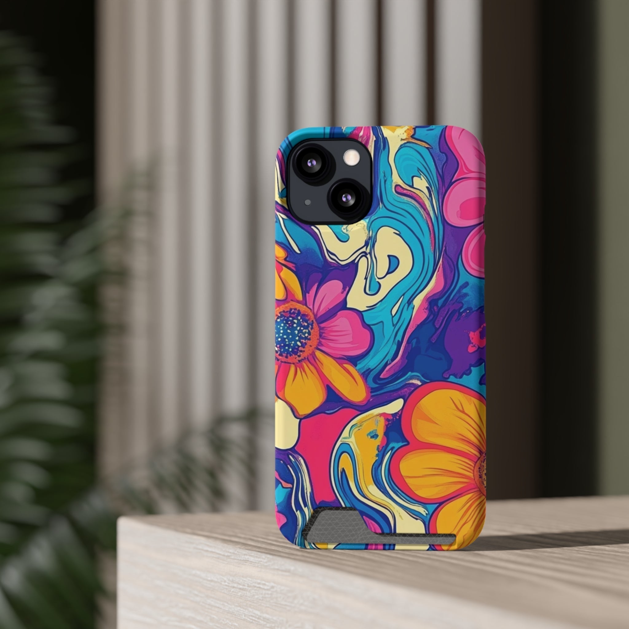 Psychedelic Floral Swirl Phone Case, Artsulli - Art is Long, Life is Short, Phone Case, , , , , , ,