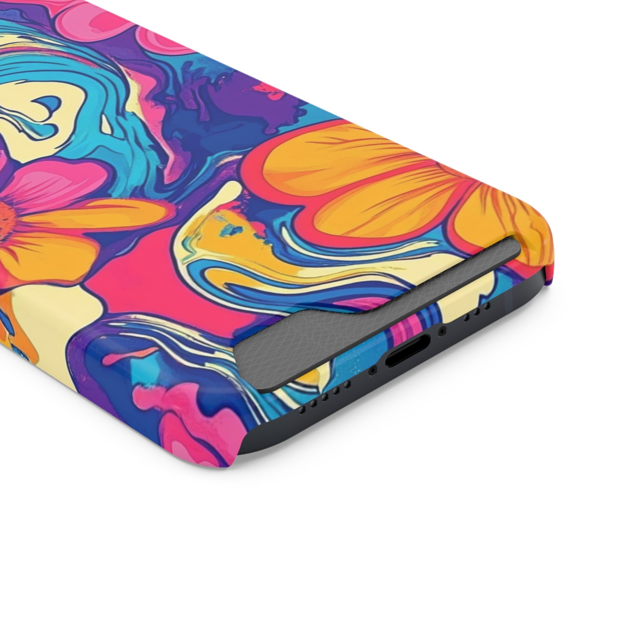 Psychedelic Floral Swirl Phone Case, Artsulli - Art is Long, Life is Short, Phone Case, , , , , , ,