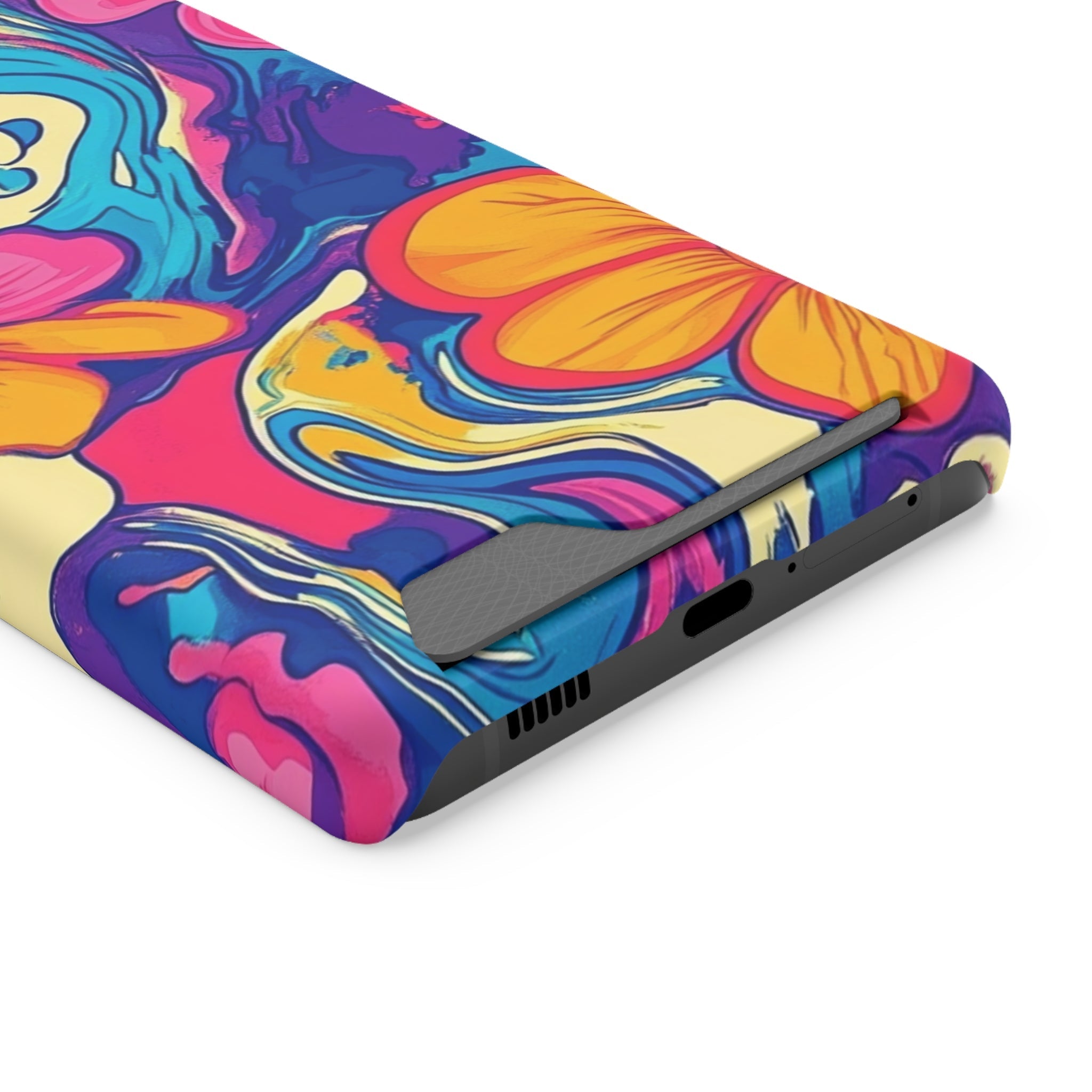 Psychedelic Floral Swirl Phone Case, Artsulli - Art is Long, Life is Short, Phone Case, , , , , , ,