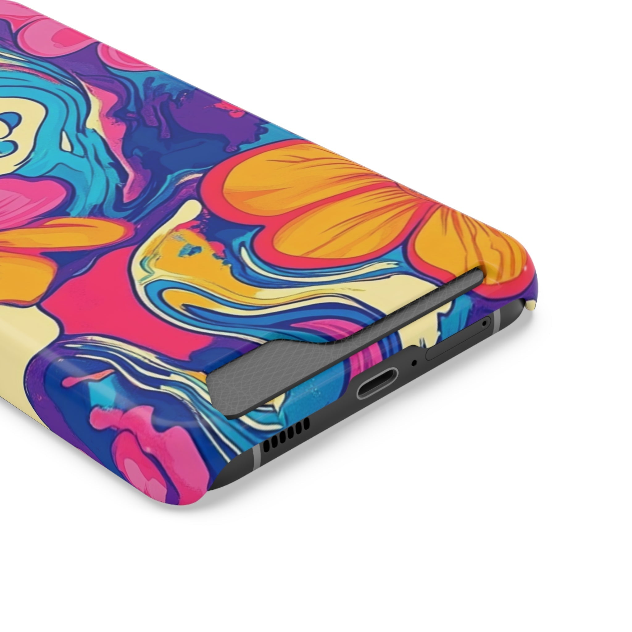 Psychedelic Floral Swirl Phone Case, Artsulli - Art is Long, Life is Short, Phone Case, , , , , , ,