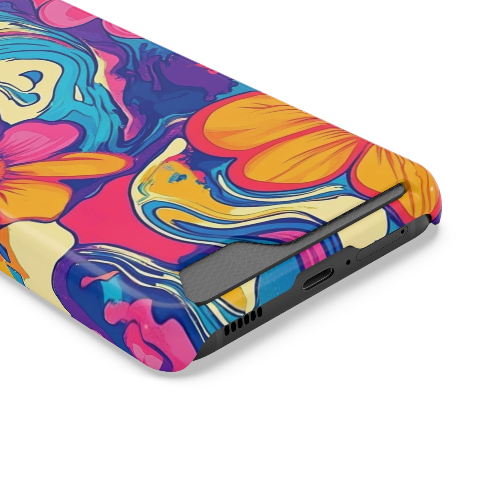 Psychedelic Floral Swirl Phone Case, Artsulli - Art is Long, Life is Short, Phone Case, , , , , , ,