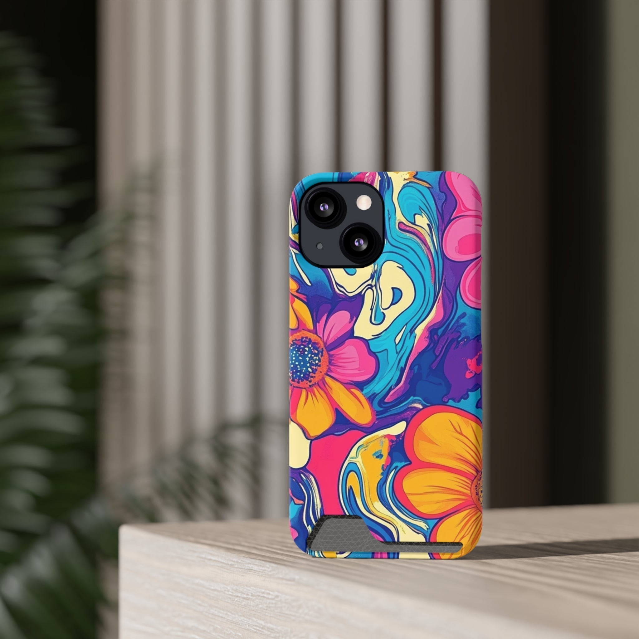 Psychedelic Floral Swirl Phone Case, Artsulli - Art is Long, Life is Short, Phone Case, , , , , , ,