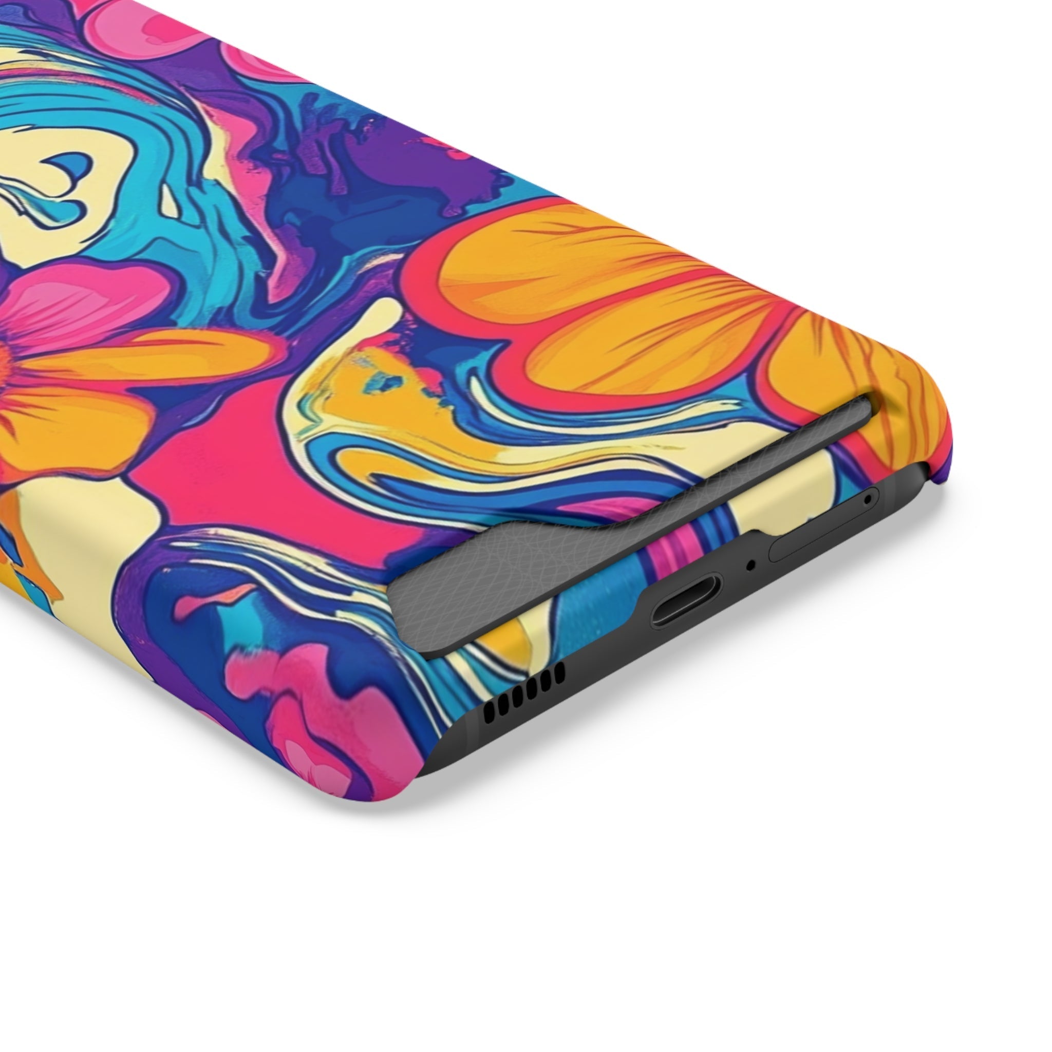 Psychedelic Floral Swirl Phone Case, Artsulli - Art is Long, Life is Short, Phone Case, , , , , , ,