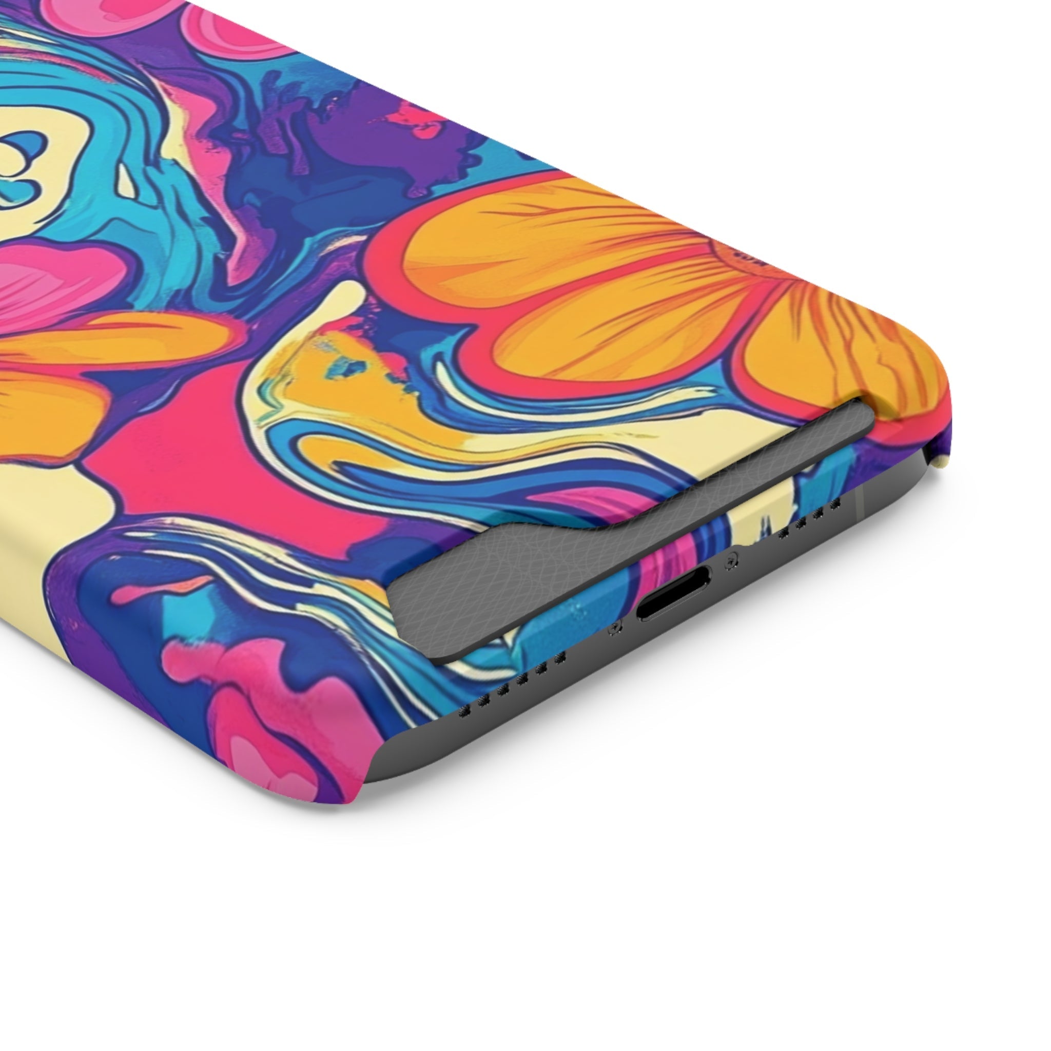 Psychedelic Floral Swirl Phone Case, Artsulli - Art is Long, Life is Short, Phone Case, , , , , , ,