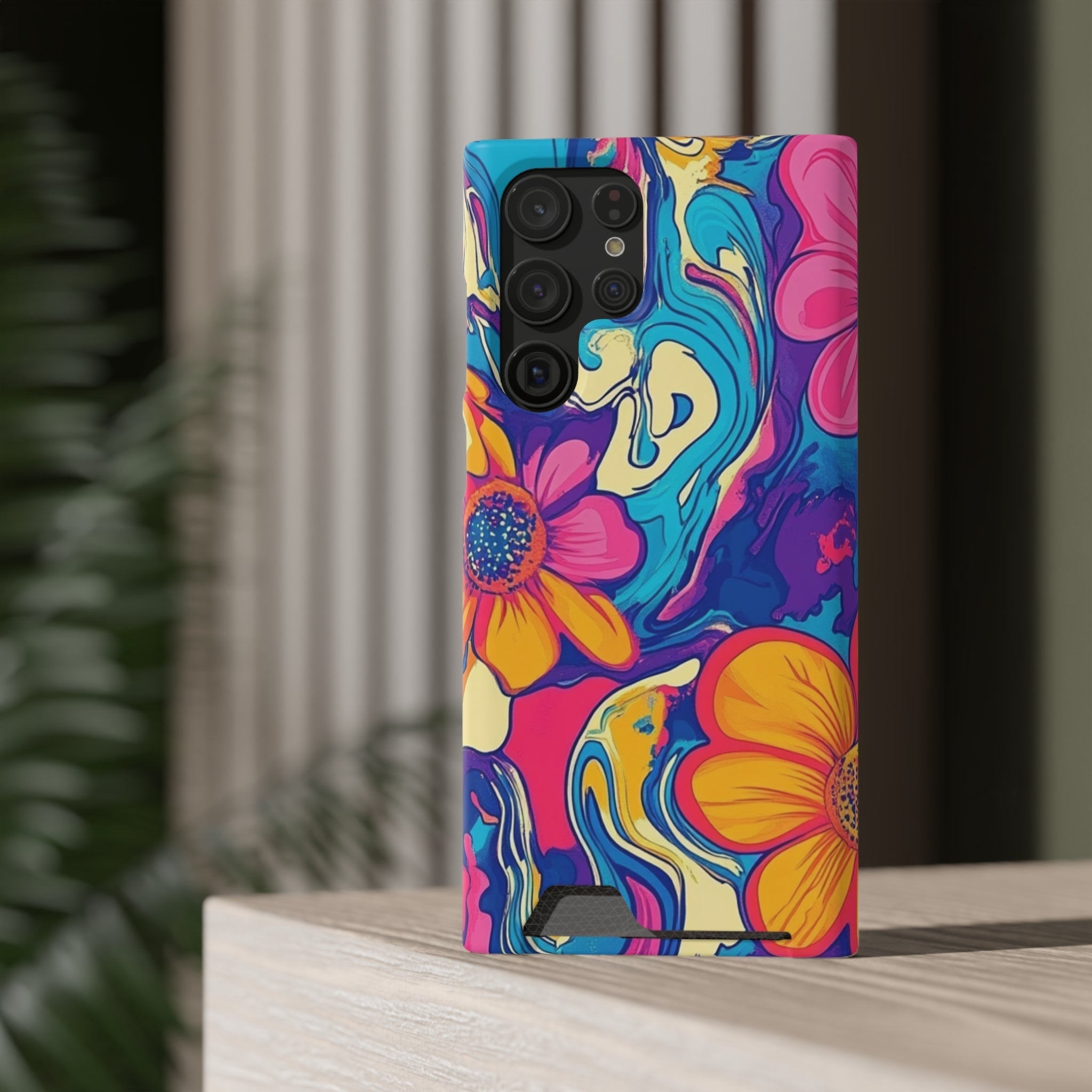 Psychedelic Floral Swirl Phone Case, Artsulli - Art is Long, Life is Short, Phone Case, , , , , , ,