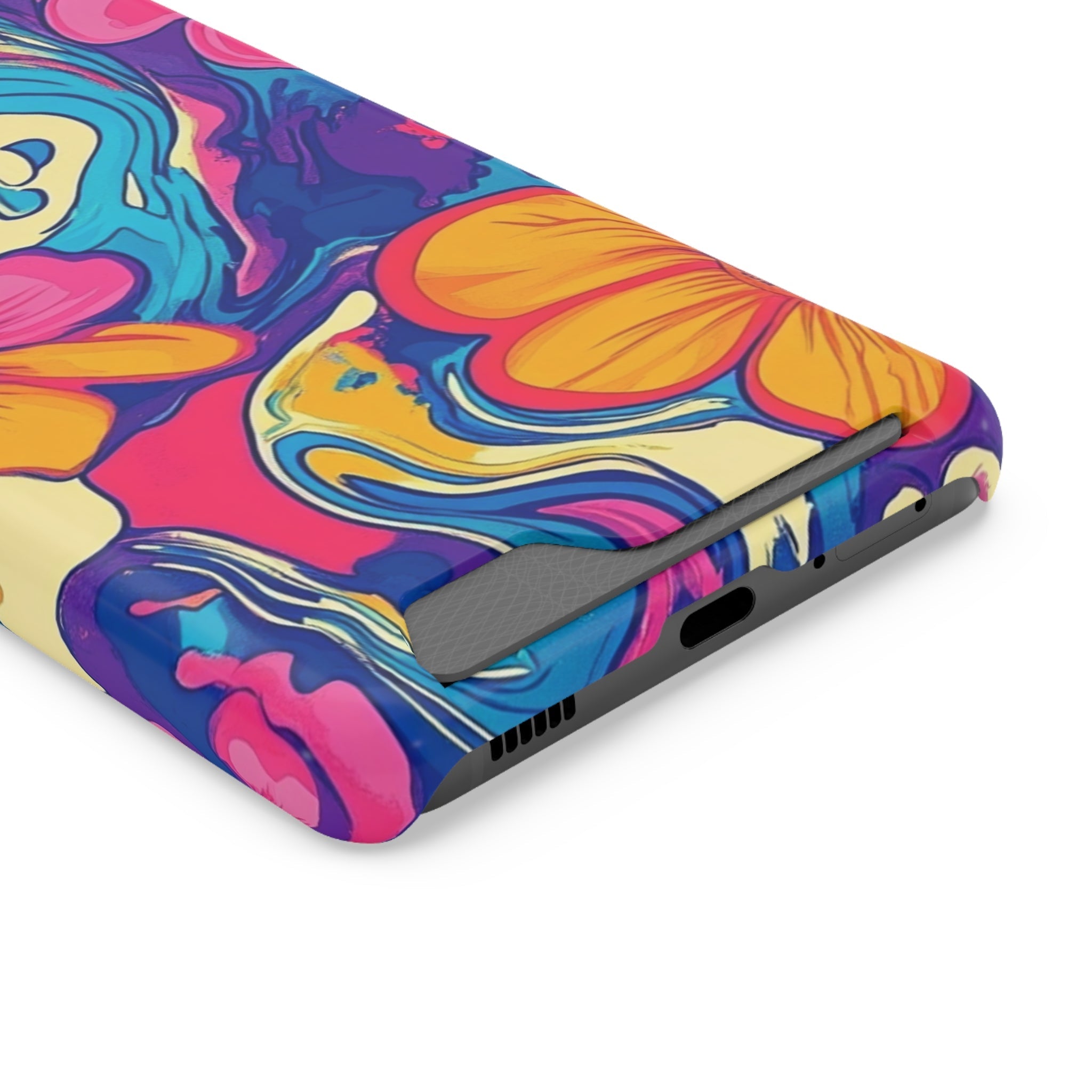 Psychedelic Floral Swirl Phone Case, Artsulli - Art is Long, Life is Short, Phone Case, , , , , , ,