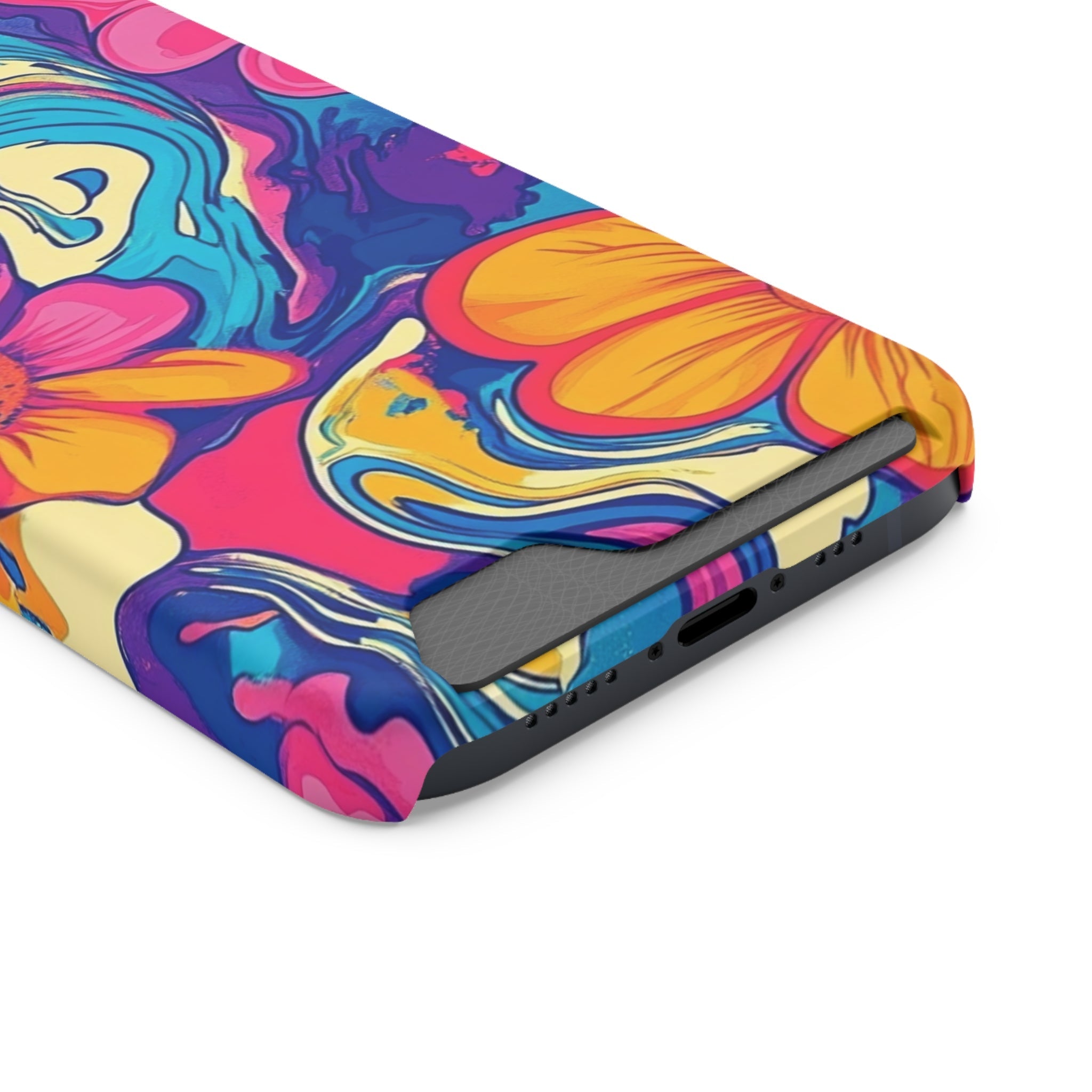 Psychedelic Floral Swirl Phone Case, Artsulli - Art is Long, Life is Short, Phone Case, , , , , , ,