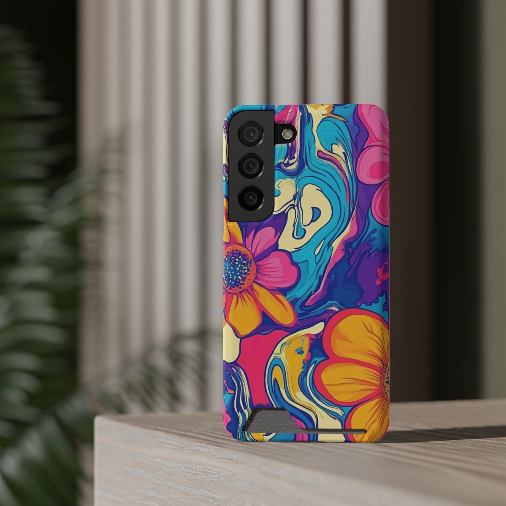 Psychedelic Floral Swirl Phone Case, Artsulli - Art is Long, Life is Short, Phone Case, , , , , , ,