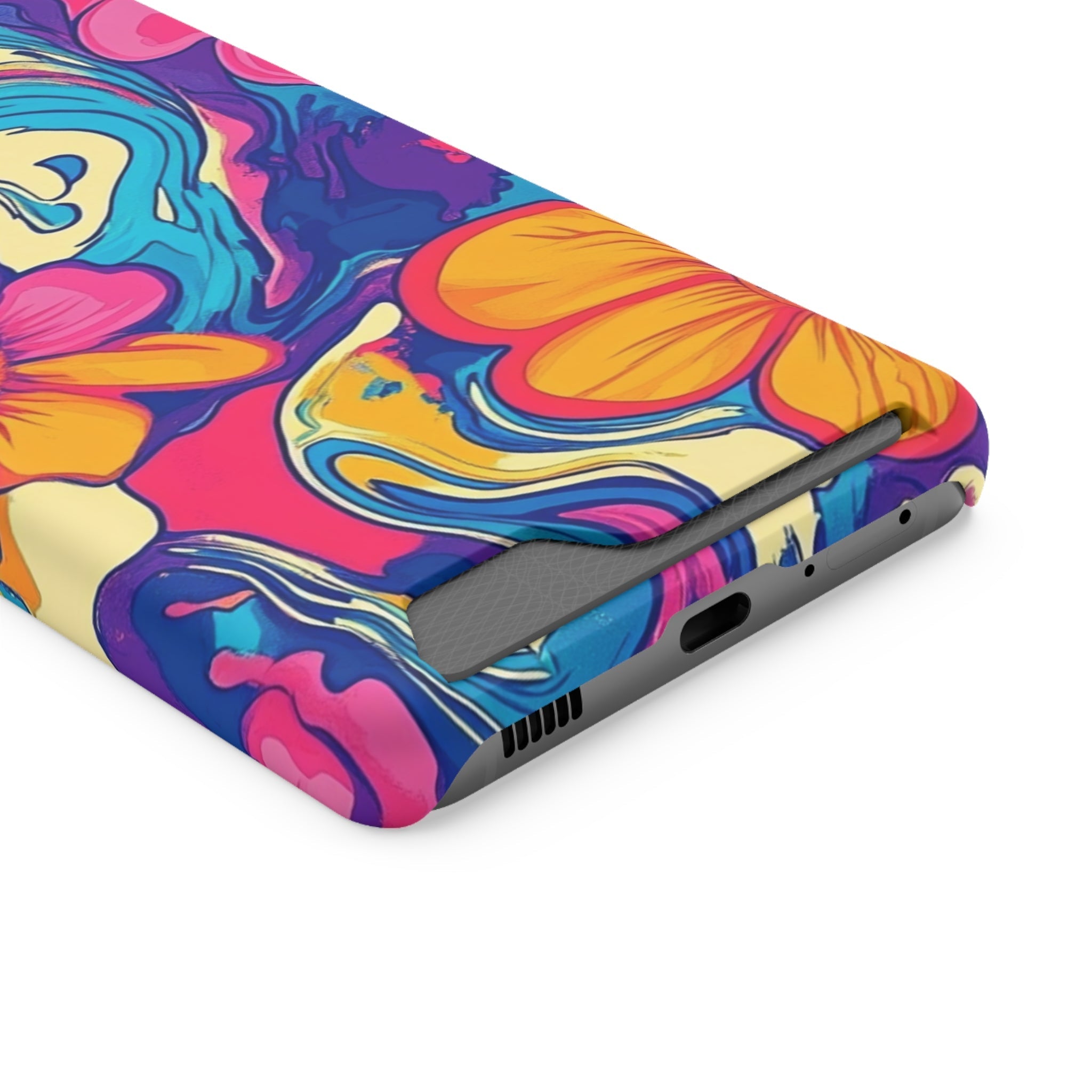 Psychedelic Floral Swirl Phone Case, Artsulli - Art is Long, Life is Short, Phone Case, , , , , , ,