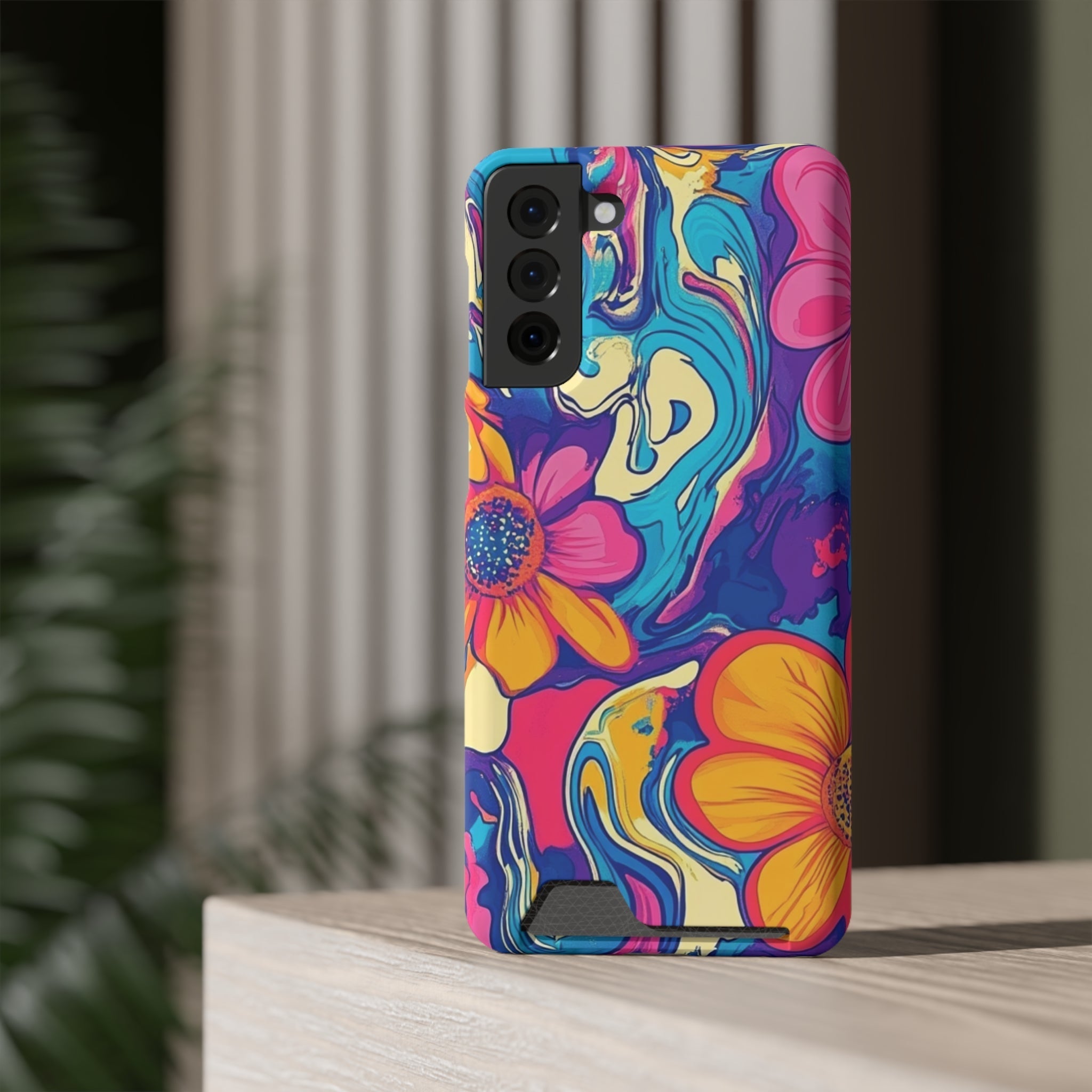 Psychedelic Floral Swirl Phone Case, Artsulli - Art is Long, Life is Short, Phone Case, , , , , , ,