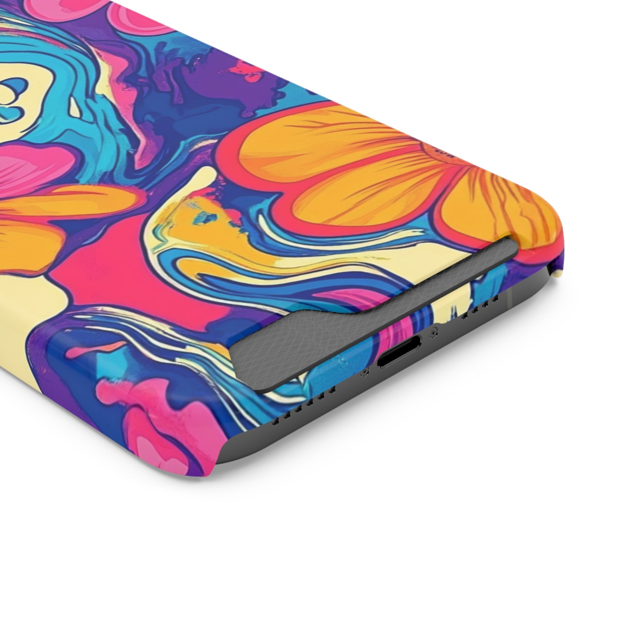 Psychedelic Floral Swirl Phone Case, Artsulli - Art is Long, Life is Short, Phone Case, , , , , , ,