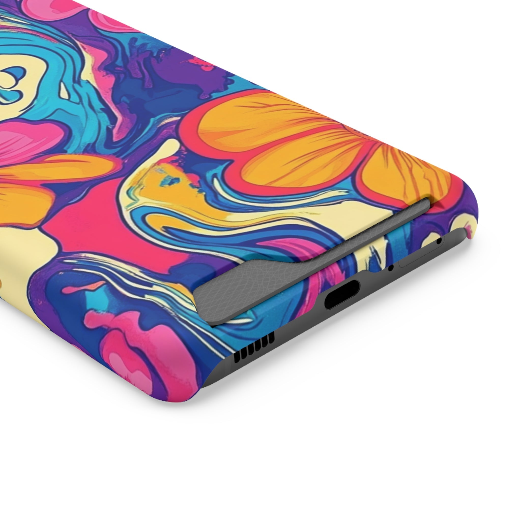 Psychedelic Floral Swirl Phone Case, Artsulli - Art is Long, Life is Short, Phone Case, , , , , , ,