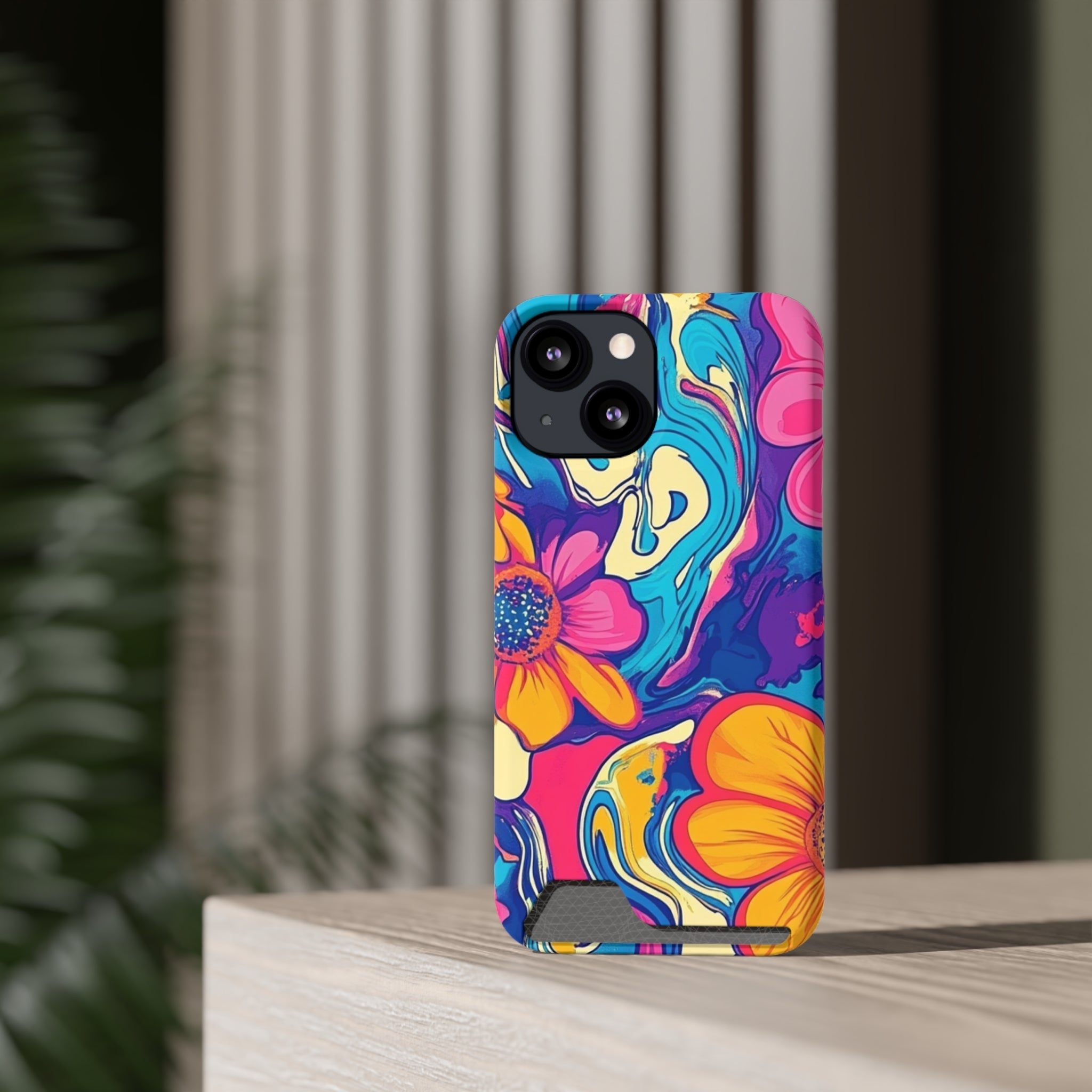 Psychedelic Floral Swirl Phone Case, Artsulli - Art is Long, Life is Short, Phone Case, , , , , , ,
