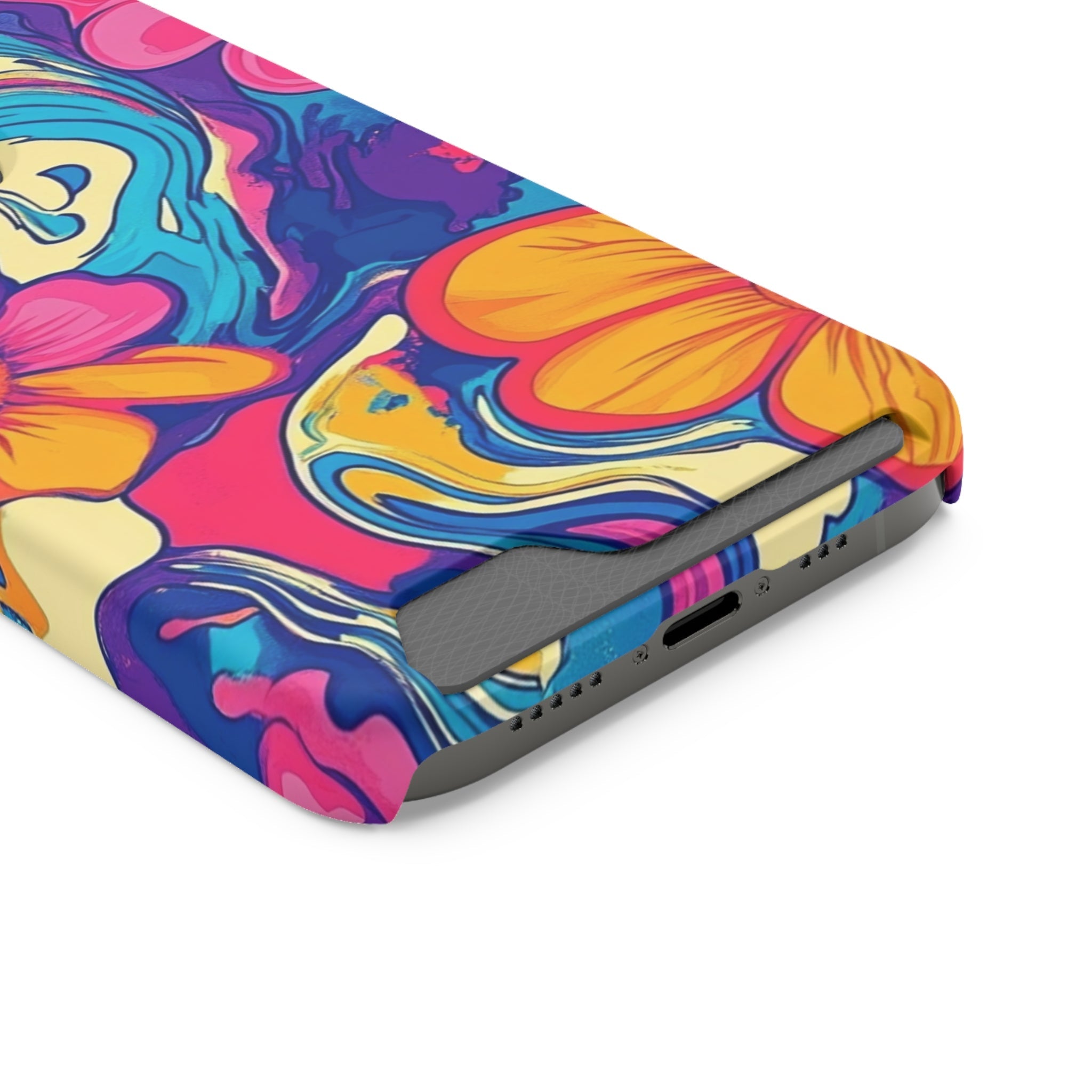 Psychedelic Floral Swirl Phone Case, Artsulli - Art is Long, Life is Short, Phone Case, , , , , , ,