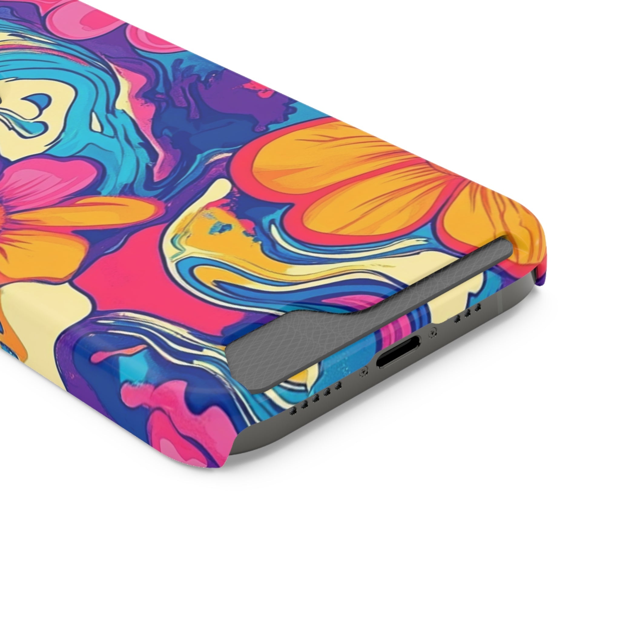 Psychedelic Floral Swirl Phone Case, Artsulli - Art is Long, Life is Short, Phone Case, , , , , , ,