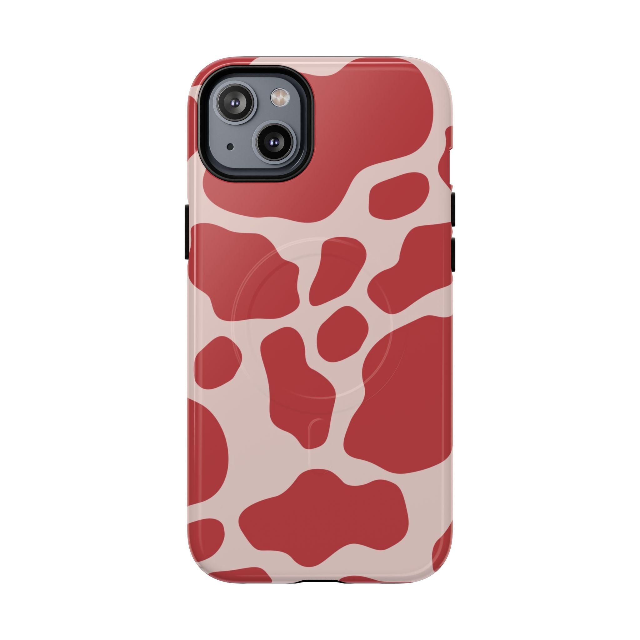 Red and Pink Cow Print MagSafe iPhone Case, Artsulli - Art is Long, Life is Short, Phone Case, Size, iPhone 14 Plus, Surface, Glossy, , , 92914409433833569899