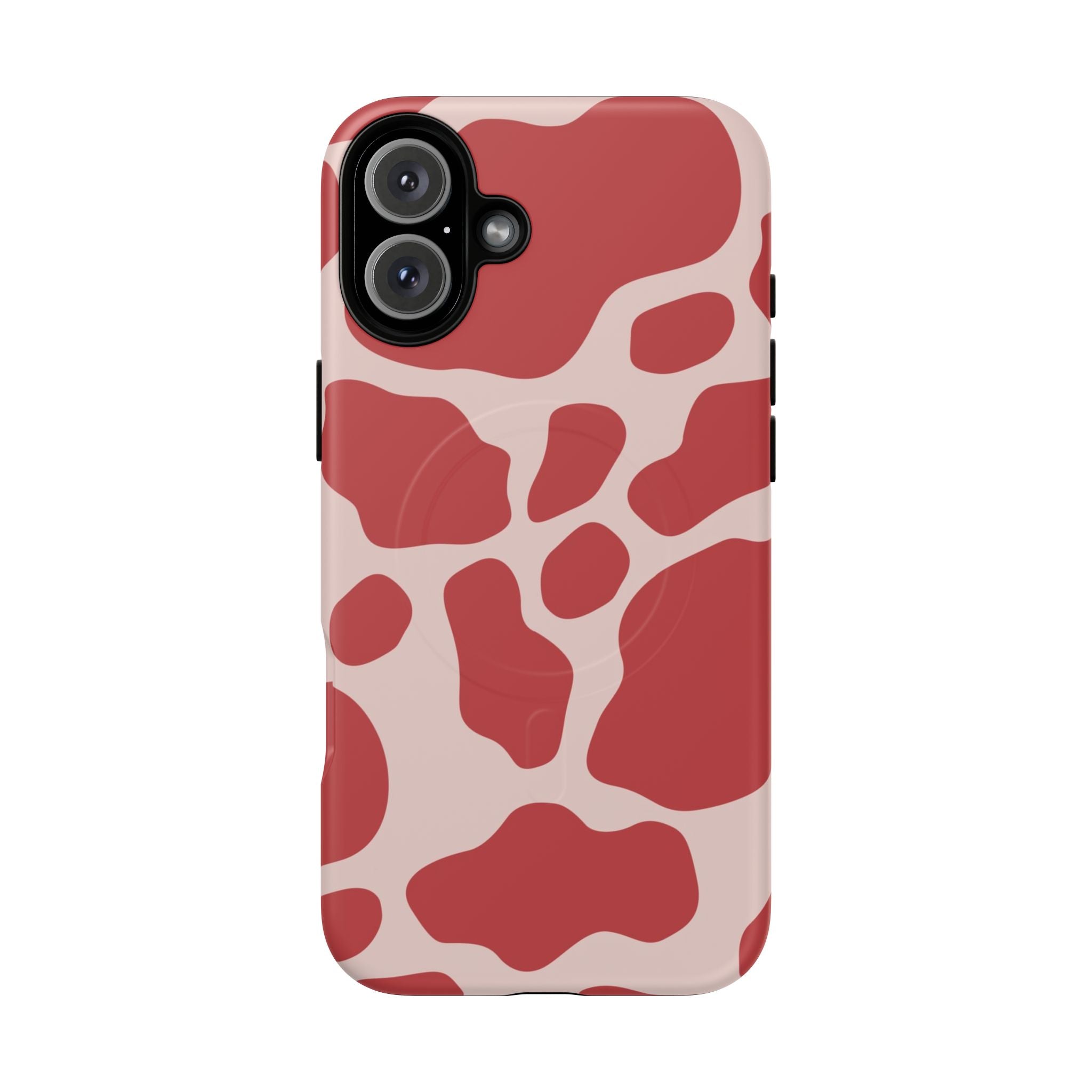 Red and Pink Cow Print MagSafe iPhone Case, Artsulli - Art is Long, Life is Short, Phone Case, Size, iPhone 16 Plus, Surface, Matte, , , 29558754102982912193