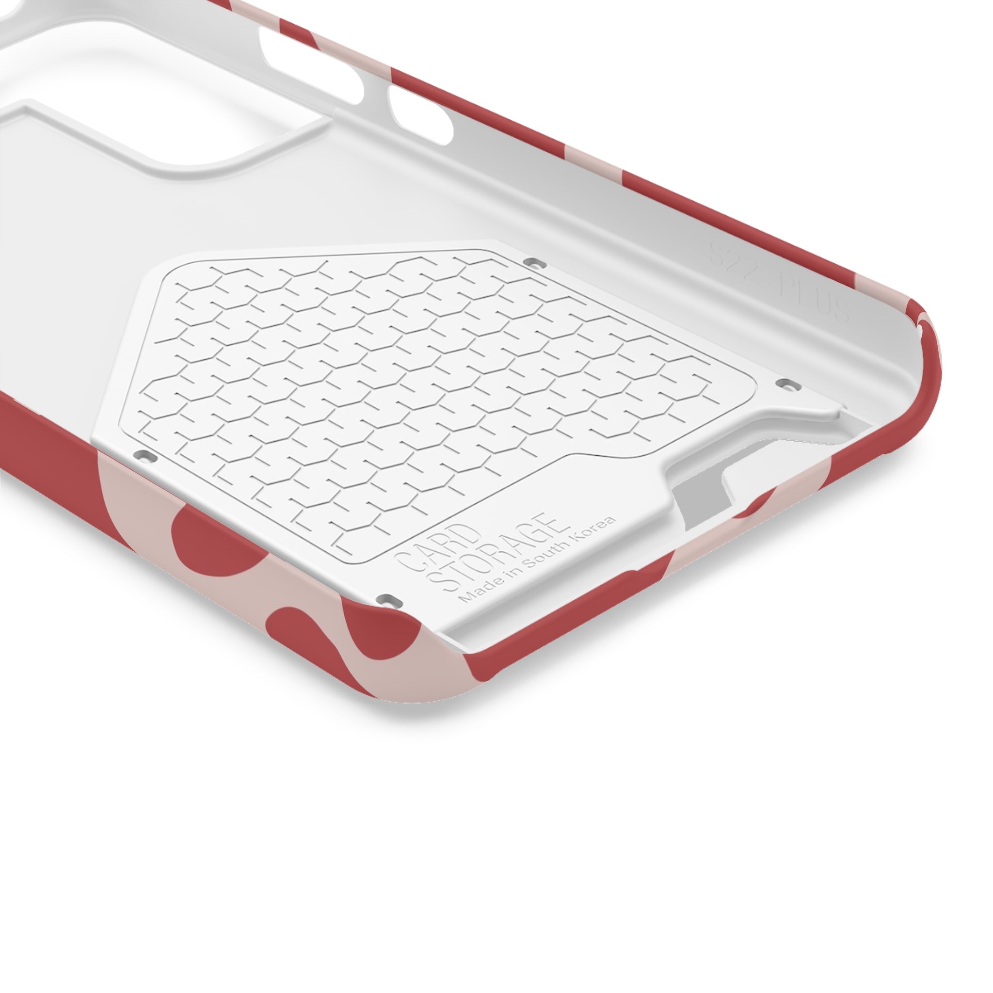 Red and White Cow Print Cardholder Case, Artsulli - Art is Long, Life is Short, Phone Case, , , , , , ,