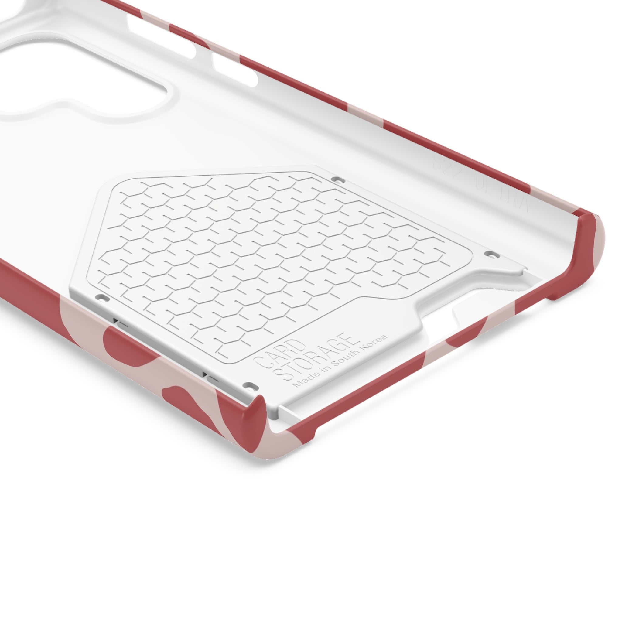 Red and White Cow Print Cardholder Case, Artsulli - Art is Long, Life is Short, Phone Case, , , , , , ,