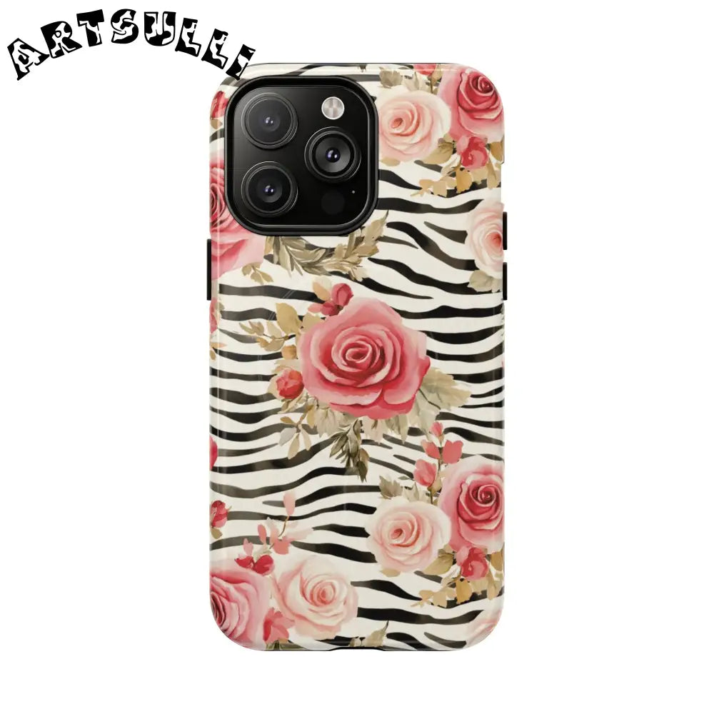 JAKKOUTTHEBXX Pink Floral Zebra MagSafe Phone Case 2025