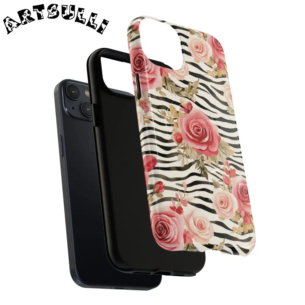 JAKKOUTTHEBXX Pink Floral Zebra MagSafe Phone Case 2025