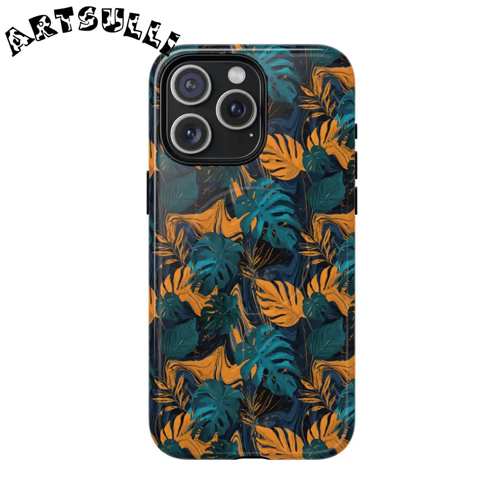 Tropical Leaf MagSafe Phone Case, Artsulli - Art is Long, Life is Short, Phone Case, Size, iPhone 15 Pro Max, Surface, Glossy, , , 29266263488379695875