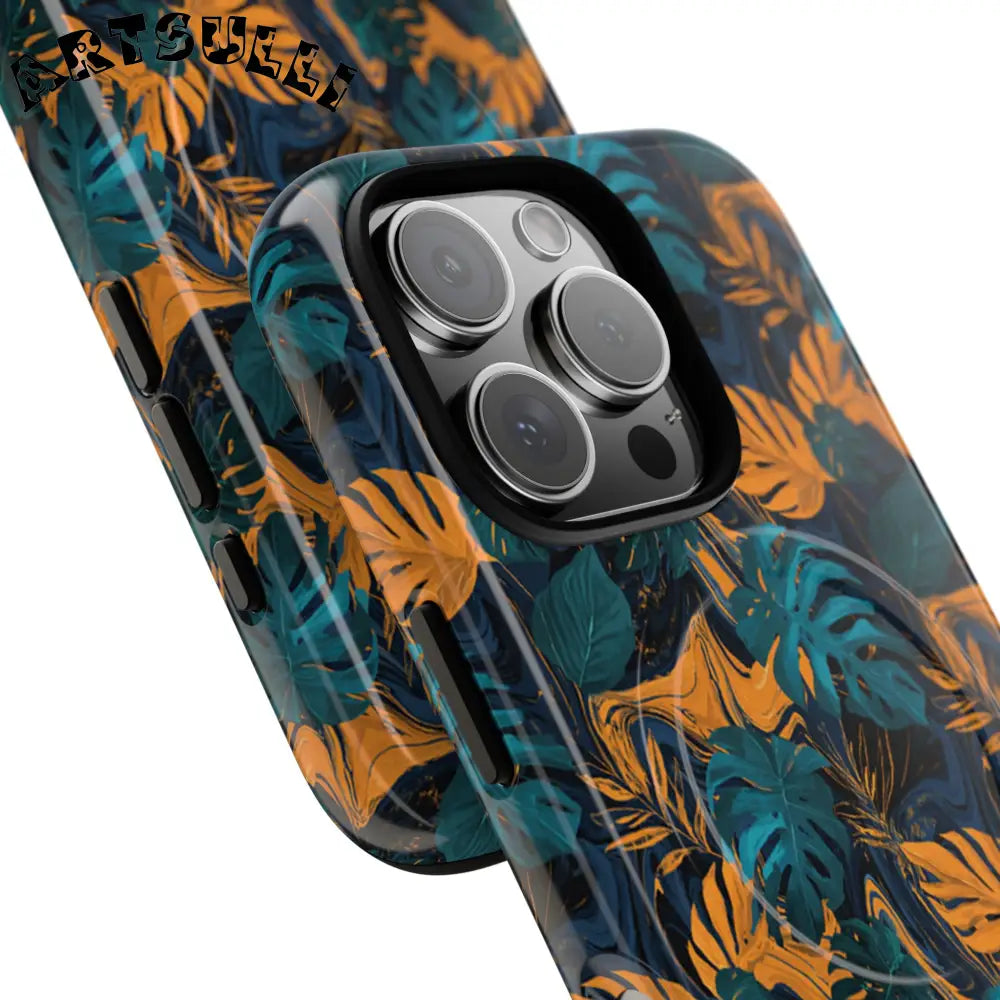 Tropical Leaf MagSafe Phone Case, Artsulli - Art is Long, Life is Short, Phone Case, , , , , , ,