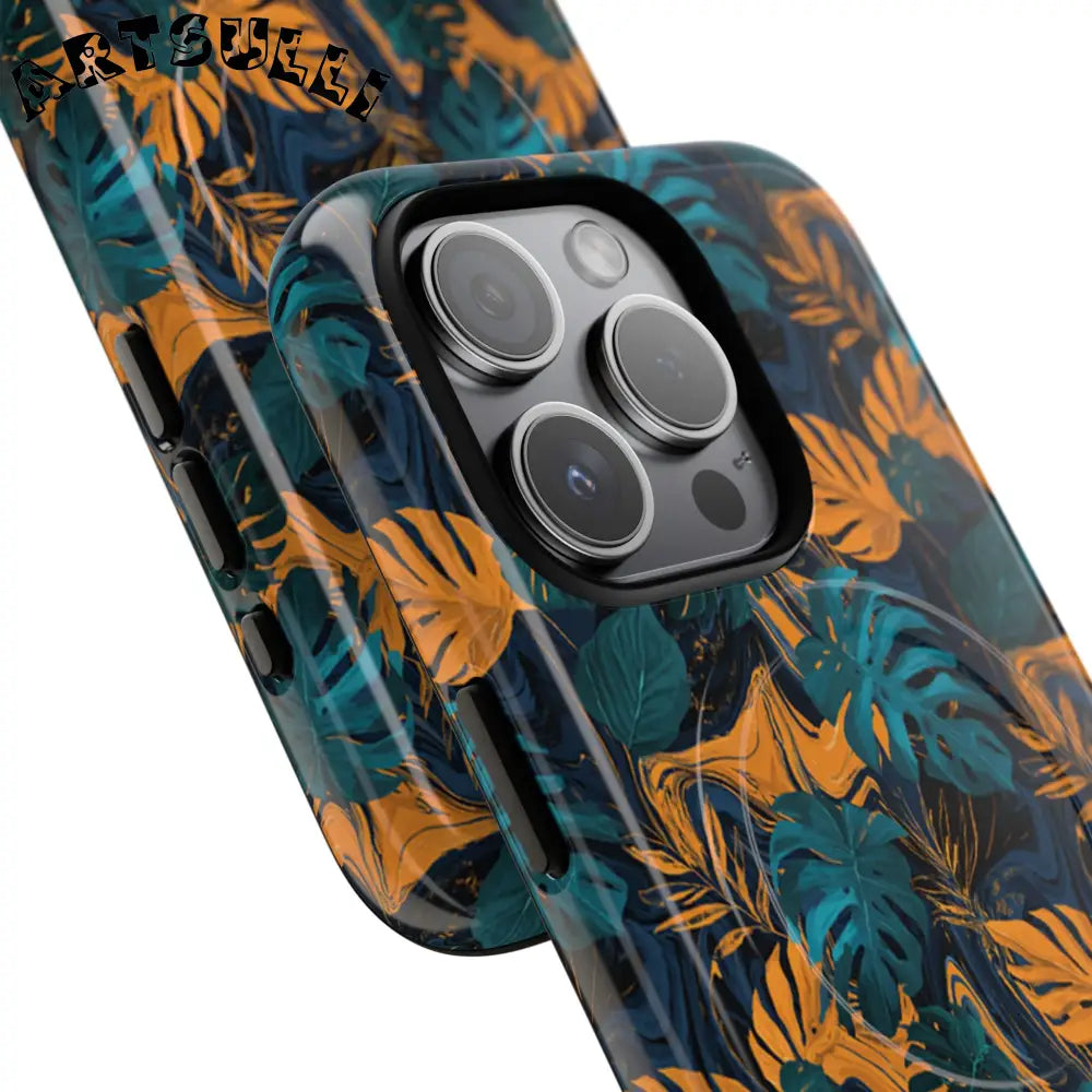 Tropical Leaf MagSafe Phone Case, Artsulli - Art is Long, Life is Short, Phone Case, , , , , , ,