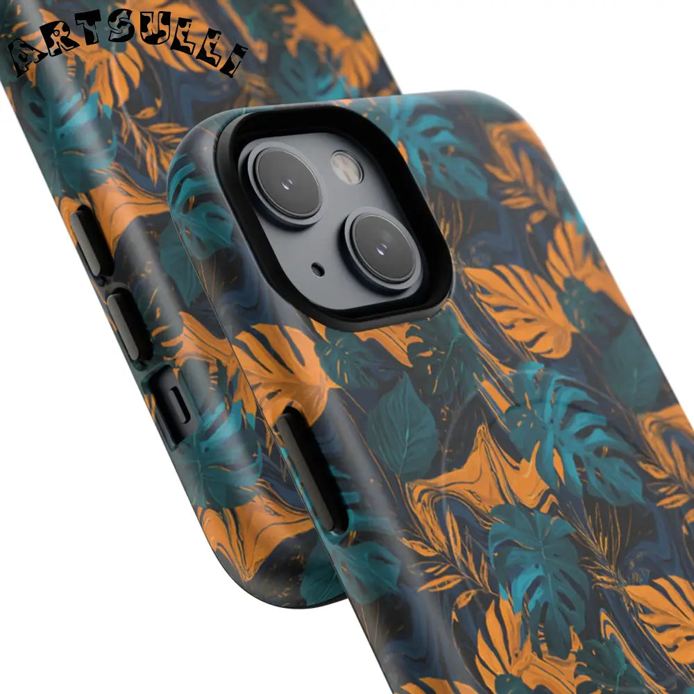 Tropical Leaf MagSafe Phone Case, Artsulli - Art is Long, Life is Short, Phone Case, , , , , , ,