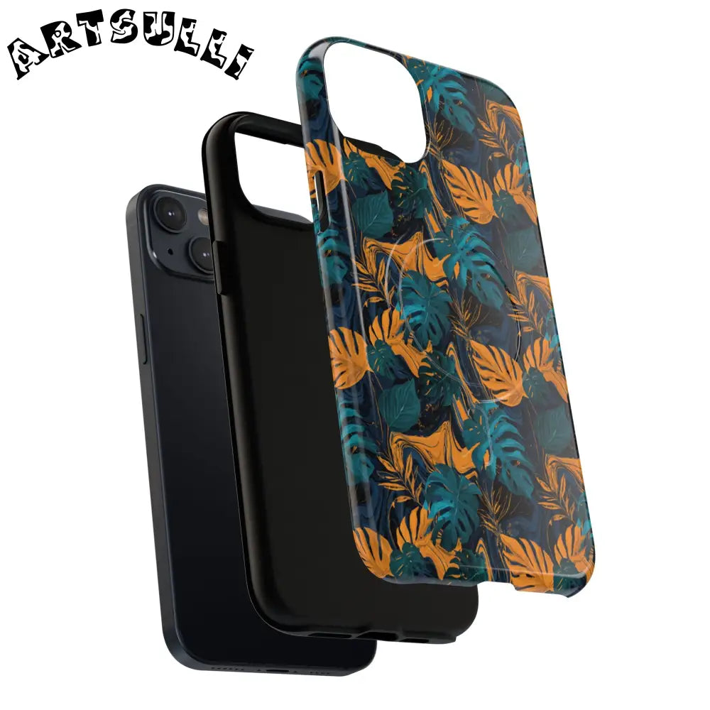 Tropical Leaf MagSafe Phone Case, Artsulli - Art is Long, Life is Short, Phone Case, , , , , , ,