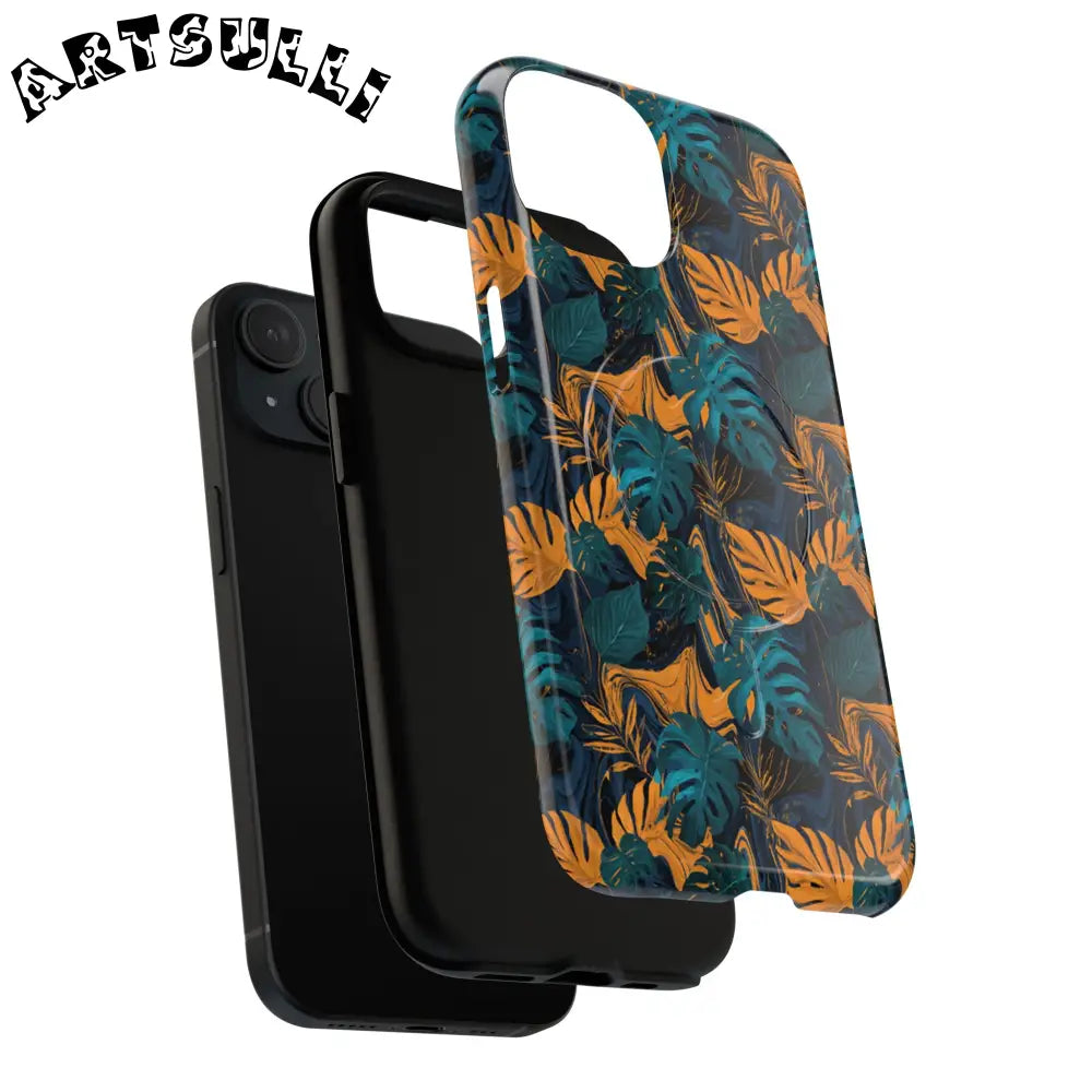 Tropical Leaf MagSafe Phone Case, Artsulli - Art is Long, Life is Short, Phone Case, , , , , , ,