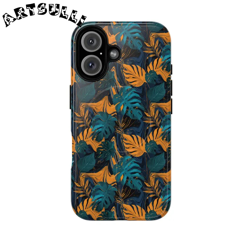 Tropical Leaf MagSafe Phone Case, Artsulli - Art is Long, Life is Short, Phone Case, Size, iPhone 16, Surface, Glossy, , , 14590866794971950729