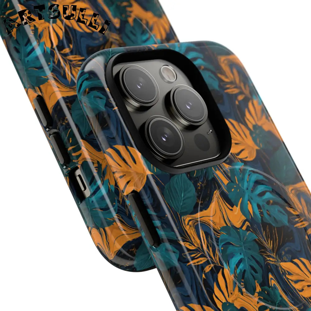 Tropical Leaf MagSafe Phone Case, Artsulli - Art is Long, Life is Short, Phone Case, , , , , , ,