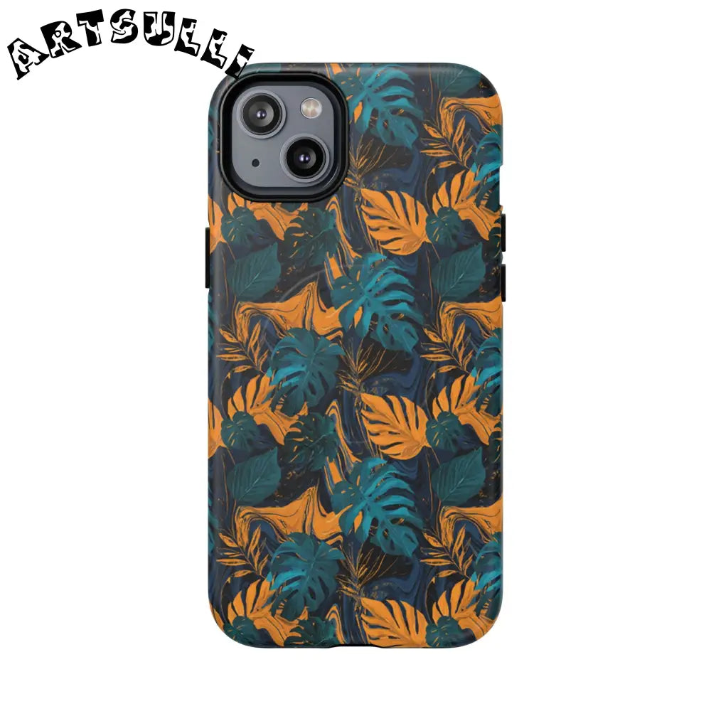 Tropical Leaf MagSafe Phone Case, Artsulli - Art is Long, Life is Short, Phone Case, Size, iPhone 14 Plus, Surface, Matte, , , 24972759352330543073