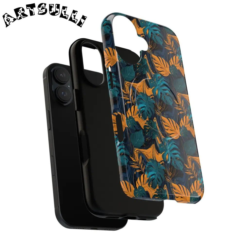 Tropical Leaf MagSafe Phone Case, Artsulli - Art is Long, Life is Short, Phone Case, , , , , , ,