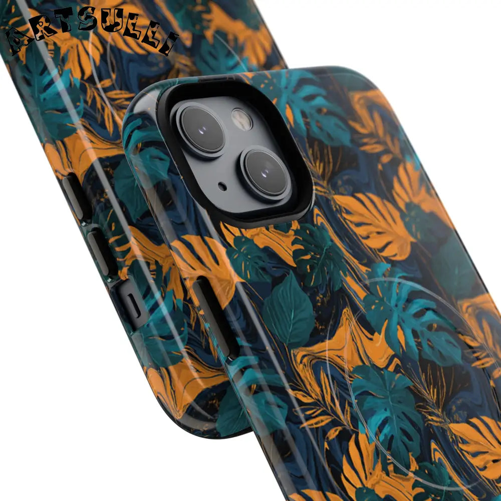 Tropical Leaf MagSafe Phone Case, Artsulli - Art is Long, Life is Short, Phone Case, , , , , , ,