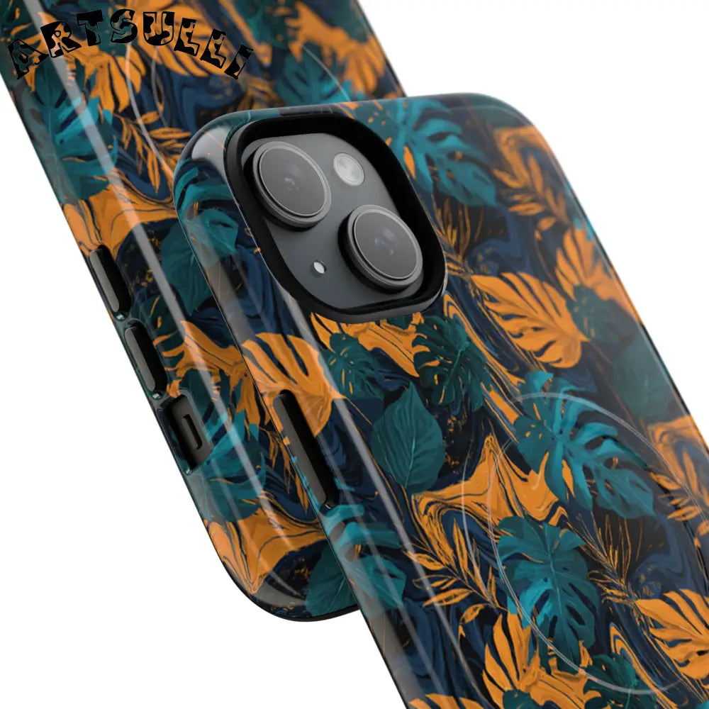 Tropical Leaf MagSafe Phone Case, Artsulli - Art is Long, Life is Short, Phone Case, , , , , , ,
