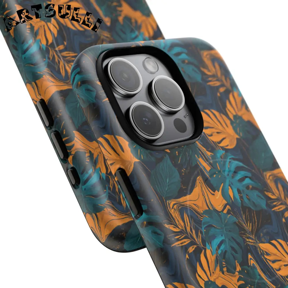 Tropical Leaf MagSafe Phone Case, Artsulli - Art is Long, Life is Short, Phone Case, , , , , , ,