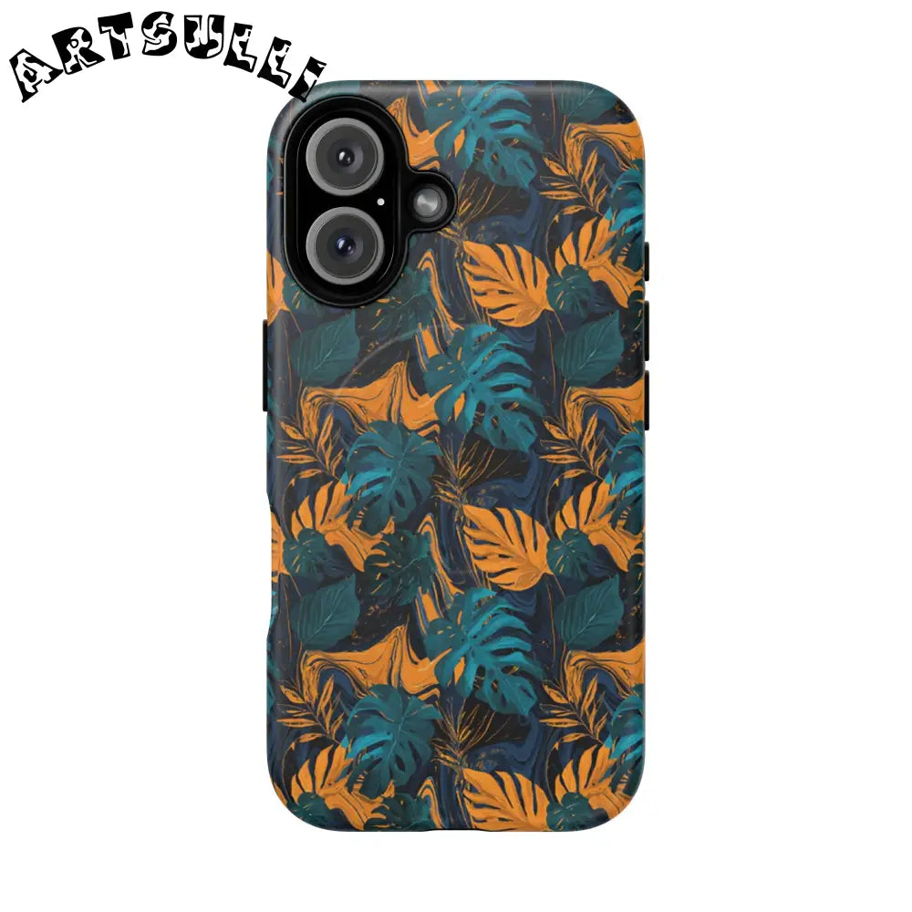 Tropical Leaf MagSafe Phone Case, Artsulli - Art is Long, Life is Short, Phone Case, Size, iPhone 16, Surface, Matte, , , 27878506301357970820