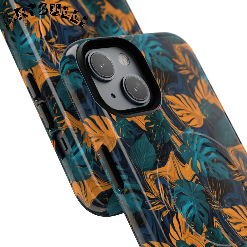 Tropical Leaf MagSafe Phone Case, Artsulli - Art is Long, Life is Short, Phone Case, , , , , , ,