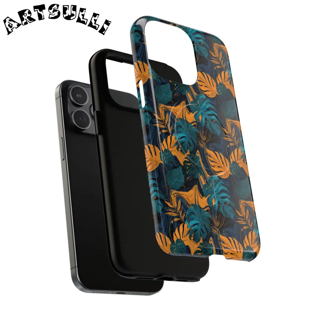 Tropical Leaf MagSafe Phone Case, Artsulli - Art is Long, Life is Short, Phone Case, , , , , , ,