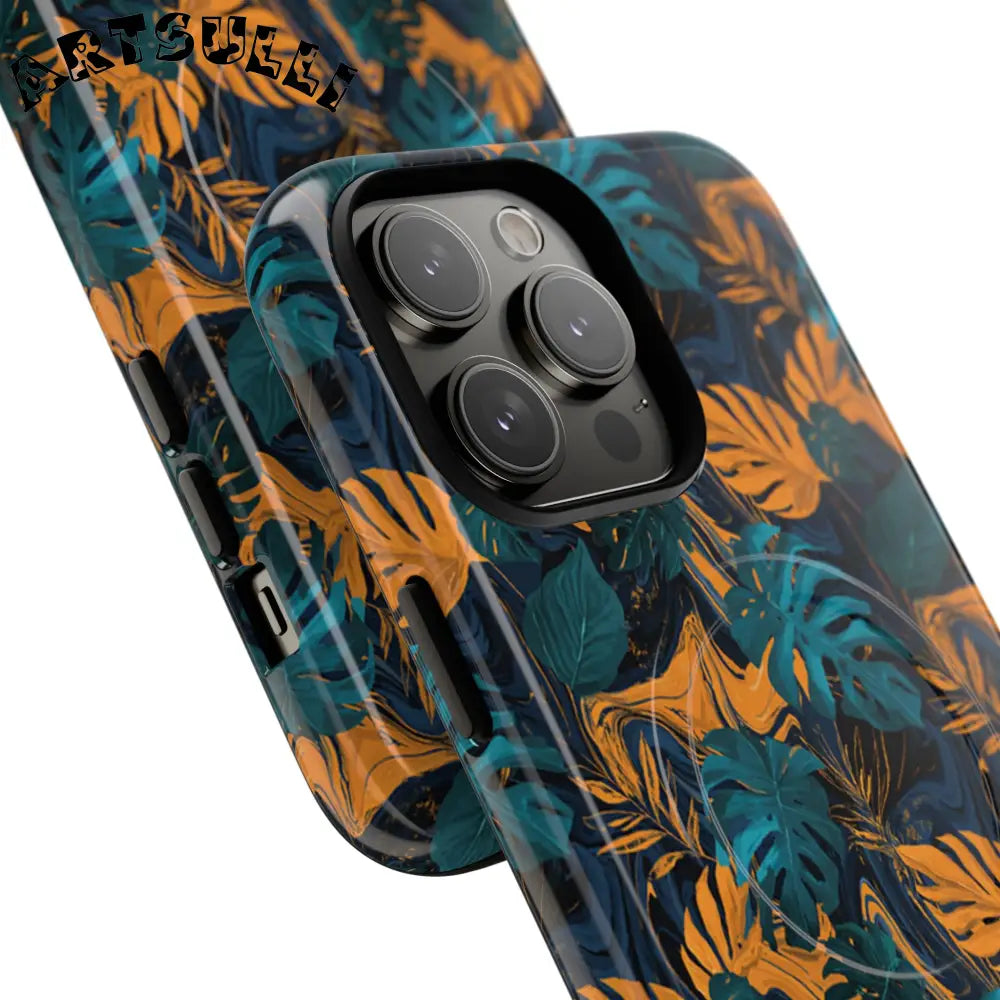 Tropical Leaf MagSafe Phone Case, Artsulli - Art is Long, Life is Short, Phone Case, , , , , , ,