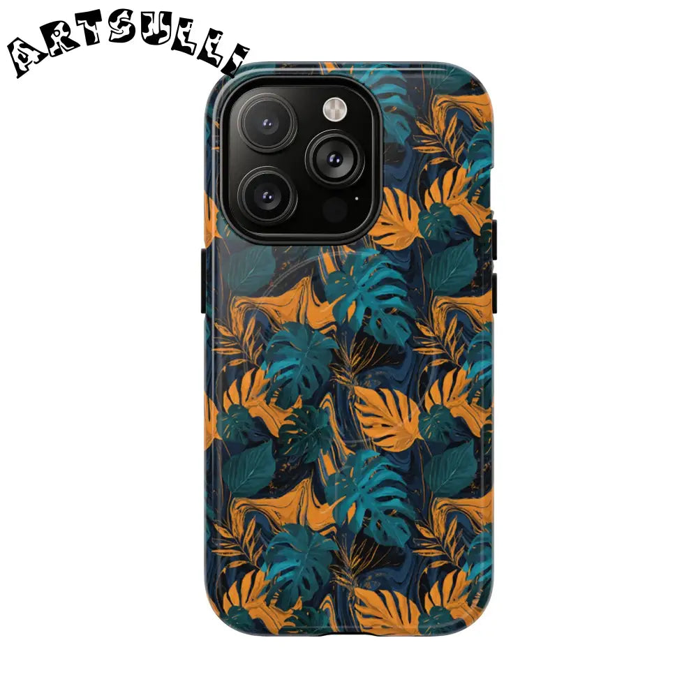 Tropical Leaf MagSafe Phone Case, Artsulli - Art is Long, Life is Short, Phone Case, Size, iPhone 14 Pro, Surface, Glossy, , , 62483042939457157142