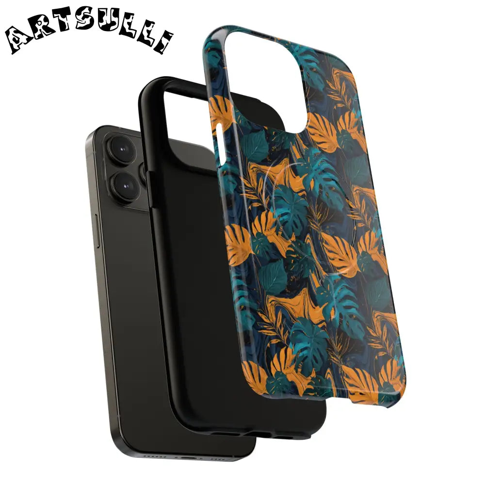 Tropical Leaf MagSafe Phone Case, Artsulli - Art is Long, Life is Short, Phone Case, , , , , , ,