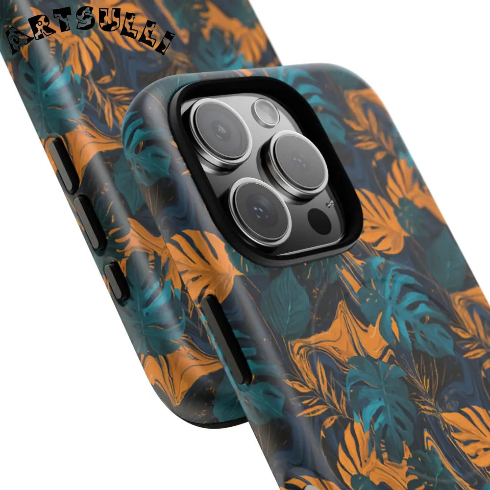 Tropical Leaf MagSafe Phone Case, Artsulli - Art is Long, Life is Short, Phone Case, , , , , , ,