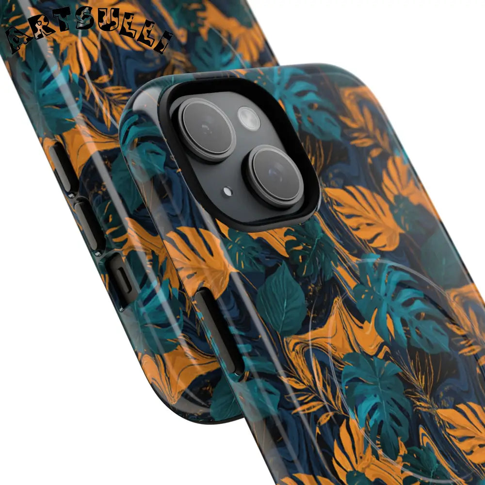 Tropical Leaf MagSafe Phone Case, Artsulli - Art is Long, Life is Short, Phone Case, , , , , , ,