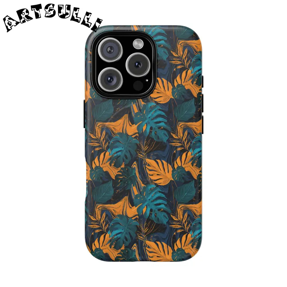 Tropical Leaf MagSafe Phone Case, Artsulli - Art is Long, Life is Short, Phone Case, Size, iPhone 16 Pro, Surface, Matte, , , 78403814006371813289