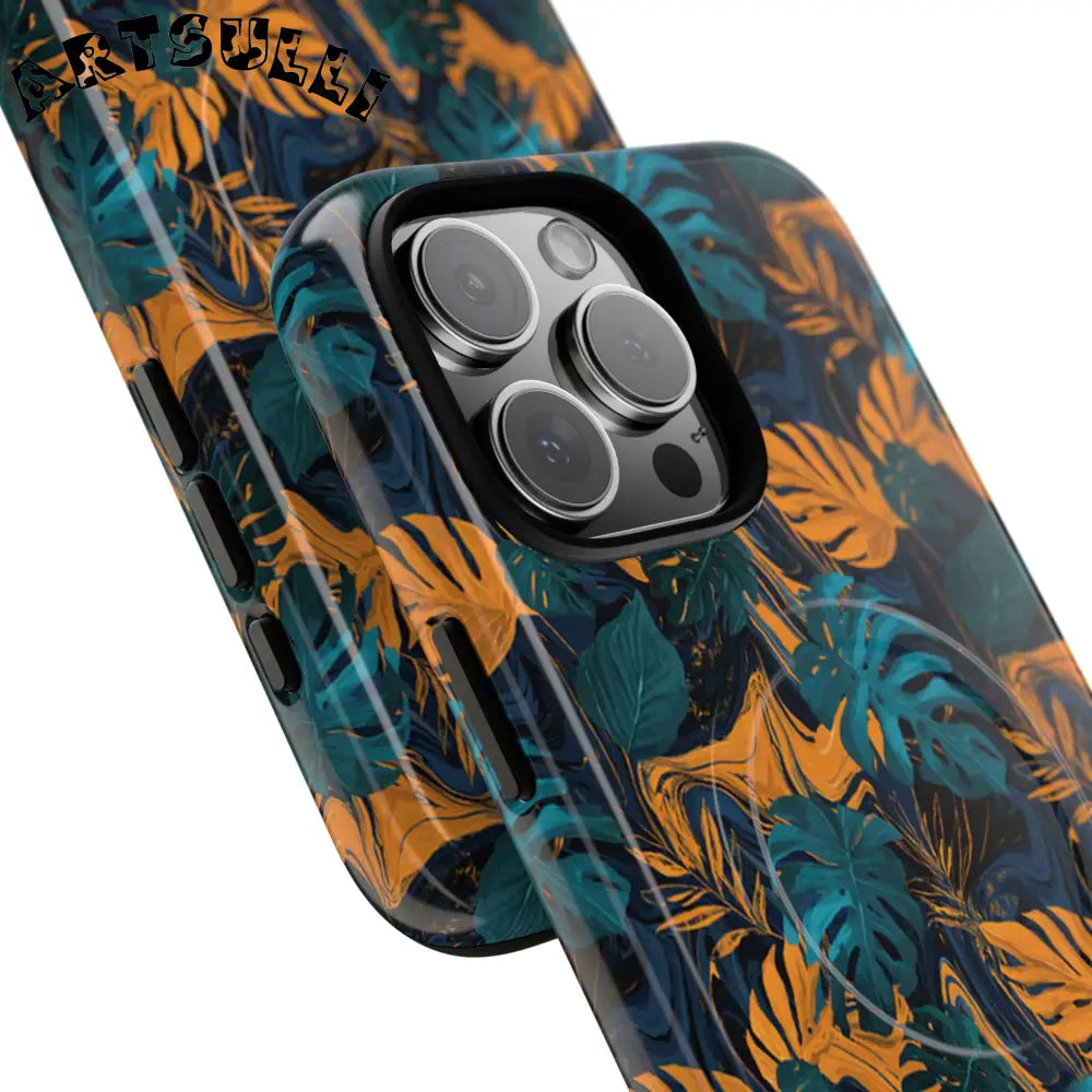 Tropical Leaf MagSafe Phone Case, Artsulli - Art is Long, Life is Short, Phone Case, , , , , , ,