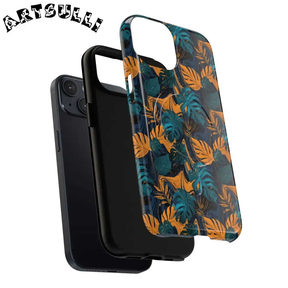 Tropical Leaf MagSafe Phone Case, Artsulli - Art is Long, Life is Short, Phone Case, , , , , , ,