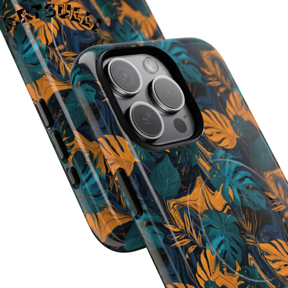 Tropical Leaf MagSafe Phone Case, Artsulli - Art is Long, Life is Short, Phone Case, , , , , , ,